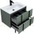 Тумба под раковину Allen Brau Reality 1.32004.CGM 70x46 олива матовая