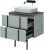 Тумба под раковину Allen Brau Reality 1.32004.PWM 70x46 папирус матовый