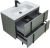 Тумба под раковину Allen Brau Reality 1.32005.CGM 80x46 олива матовая