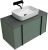 Тумба под раковину Allen Brau Reality 1.32006.CGM 90x46 олива матовая