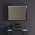 Зеркало с подсветкой Allen Brau Reality 90 1.32019.BB 90x75, черный брашированный