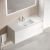 Тумба под раковину Sancos Libra LB120-1W 120x45 подвесная, белый глянец