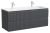 Тумба под раковину Sancos SNOB R SNR120MDH 119.5x44.5 темный антрацит матовый
