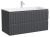 Тумба под раковину Sancos SNOB R SNR100MDH 99.5x44.5 темный антрацит матовый