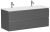 Тумба под раковину Sancos FOLK FL120GS 119.5x44.5 темный серый
