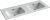 Раковина Ceramicanova Element CN7004 121x46.5, белая глянцевая