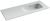 Раковина Ceramicanova Element CN7006R 101x46.5, белая глянцевая