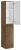 Шкаф-пенал Vincea Vico VSC-2V170VO 35x170, винтажный дуб
