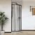 Душевой уголок Vincea City VSQ-5CT900CLB 90x90, профиль черный