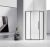Душевой уголок Vincea Slim-N VSP-4SN900CLB 90x90, профиль черный