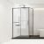 Душевой уголок Vincea Slim Soft VSR-1SS1013CLGM 130x100, профиль вороненая сталь