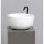 Раковина White Ceramic Dome W0307SETBD/Dome 44.5x44.5, синяя матовая