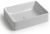 Раковина White Ceramic Slim W010705 50x38, черная матовая