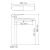 Схема смесителя для ванны AQG Tube 01TUB400BL