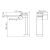 Схема смесителя для ванны AQG Tube 01TUB400CR