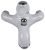 Смеситель для ванны Emmevi Harmony 22001/BC, белый-хром