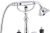Смеситель для ванны Emmevi The One 98011LCSWNE/CR