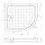 Схема душевого поддона Cezares TRAY-A-RH-120/100-550-15-W-L