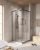 Душевой уголок Cezares RELAX 304 RELAX-304-A-2-80-C-GM 80x80, профиль сталь
