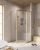 Душевой уголок Cezares RELAX 304 RELAX-304-P-1-100-C-BORO 100x100, профиль золото