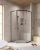 Душевой уголок Cezares RELAX 304 RELAX-304-P-1-100-C-GM 100x100, профиль сталь