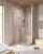 Душевой уголок Cezares RELAX 304 RELAX-304-R-2-100-C-BORO 100x100, профиль золото