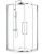 Душевой уголок Cezares RELAX 304 RELAX-304-R-2-90-C-CR 90x90, профиль хром