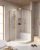 Душевой уголок Cezares RELAX 304 RELAX-304-RH-2-120/90-C-BORO 120x90, профиль золото