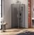 Душевой уголок Cezares SLIDER-A-2-70/80-GRIGIO-GM 70x70, стекло графит, профиль сталь