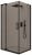 Душевой уголок Cezares SLIDER-AH-1-100-80/90-BR-NERO 80x100, стекло бронза, профиль черный