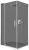 Душевой уголок Cezares SLIDER-AH-1-100-80/90-GRIGIO-Cr 80x100, стекло графит, профиль хром