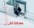 Душевой уголок Cezares SLIDER-AH-1-80-100/110-C-Cr 100x80, профиль хром
