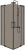 Душевой уголок Cezares SLIDER-AH-2-70/80-100/110-BR-GM 70x100, стекло бронза, профиль сталь