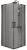 Душевой уголок Cezares SLIDER-AH-2-70/80-100/110-GRIGIO-GM 70x100, стекло графит, профиль сталь