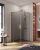 Душевой уголок Cezares SLIDER-AH-2-80/90-90/100-GRIGIO-BORO 80x90, стекло графит, профиль золото