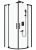 Душевой уголок Cezares SLIDER-R-2-90/100-C-NERO 90x90, профиль черный