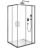 Душевой уголок Cezares MOLVENO-AH-21-100+30-C-GM-IV 130x100, профиль сталь