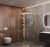 Душевой уголок Cezares MOLVENO-RH-22-130/120-C-BORO-IV 130x120, профиль золото