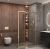 Душевой уголок Cezares MOLVENO-AHF-31-120/90-C-BORO-IV 120x90, профиль золото