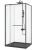 Душевой уголок Cezares LUX-AH-FS-11-120/90-C-GM 120x90, профиль сталь