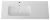 Раковина Cezares DUET CZR-8095-120-L 121x46, белая глянцевая
