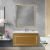 Зеркало с подсветкой Cezares Interni CZR-SPC-INT-800-900-LED-TCH-WARM-BORO 80x90, брашированное золото