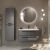 Шкаф-пенал Cezares Eco ECO-1500-2A-SC-GR-P 40x150, графит
