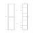 Схема шкаф-пенал Cezares Relax RELAX-1500-2A-SO-BORO-P