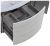 Тумба со стеклянной раковиной подвесная Cezares Eden 121 Frassino bianco, раковина белая