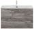 Тумба с раковиной подвесная Cezares Molveno 80 Legno Grigio, раковина белая CZR-8099-80/50