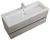 Тумба с раковиной подвесная Cezares Molveno 46 120 Beton, раковина белая CZR-8070-120