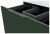 Тумба с раковиной подвесная выдвижными ящиком и внутренним ящиком Cezares Premium 70 Verde opaco, раковина белая