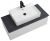 Тумба со столешницей подвесная Cezares Slider 100 Bianco Opaco, столешница SLD-100/48-MNO