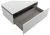Тумба со столешницей подвесная и нижней тумбой Cezares Slider 80 Bianco Opaco, столешница SLD-80/48-MNO